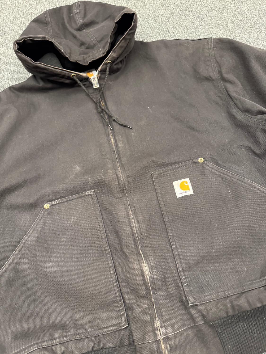 OS)칼하트 빈티지 다크브라운 엑티브 자켓 상품이미지3