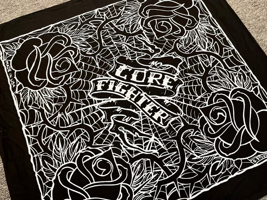 코어파이터 블랙 빅반다나 Made in USA 상품이미지2