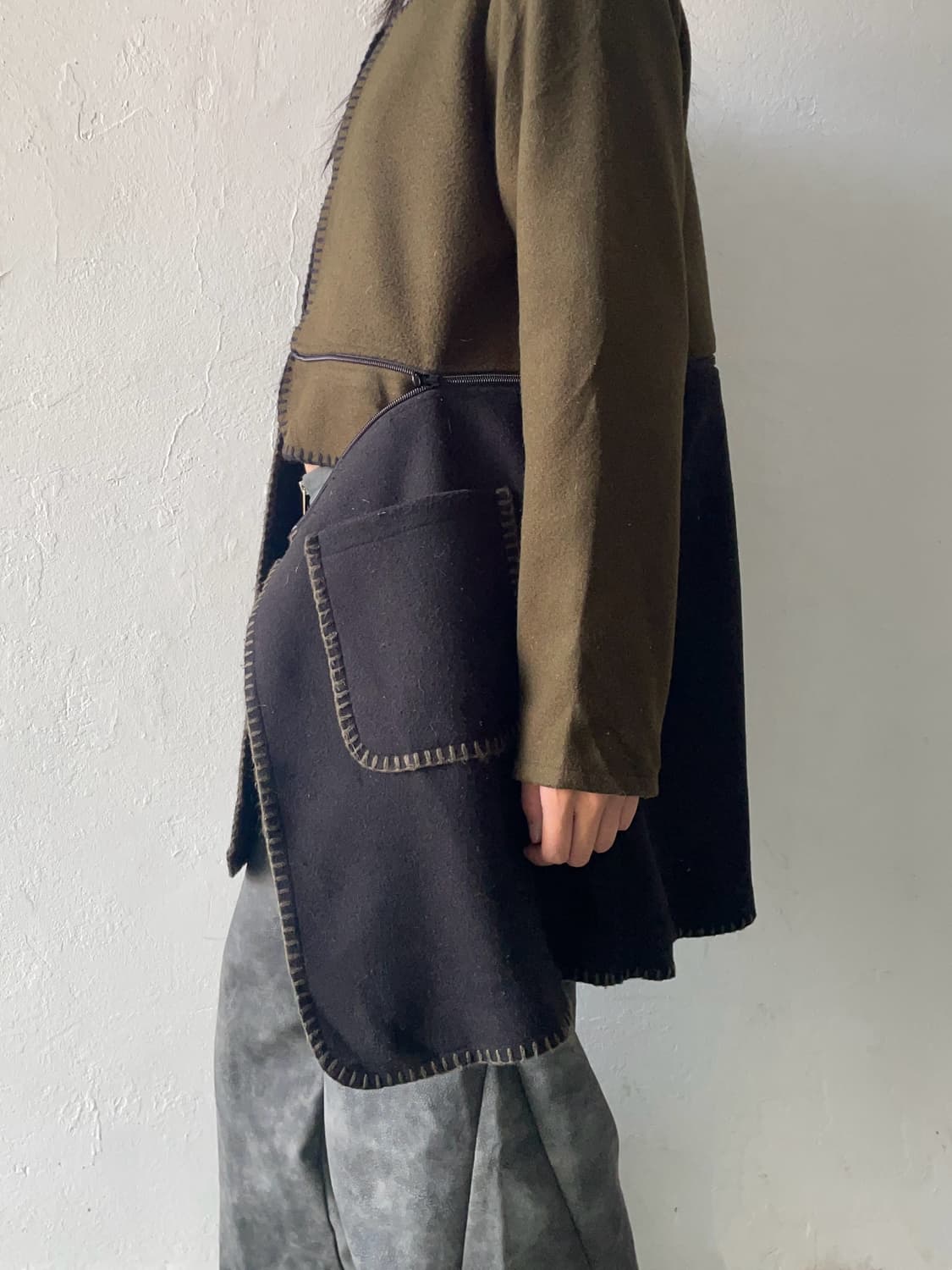 Two-way stitch wool coat 상품이미지2