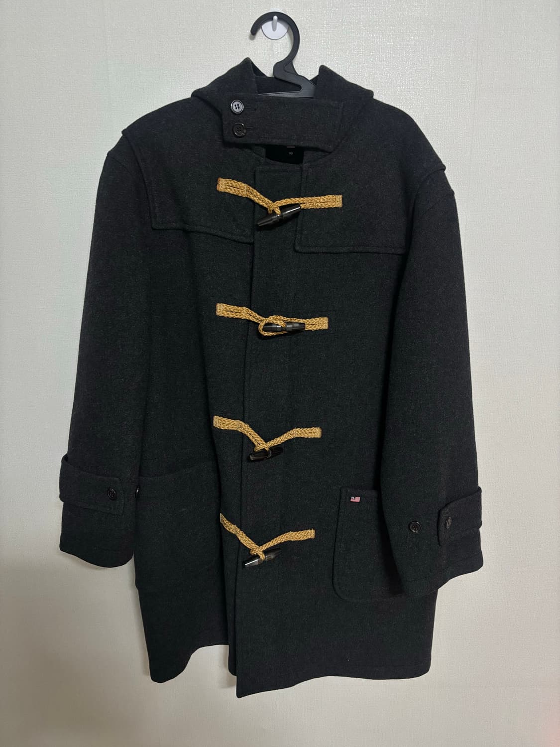 폴로 더블 코트 차콜 공용 상품이미지1