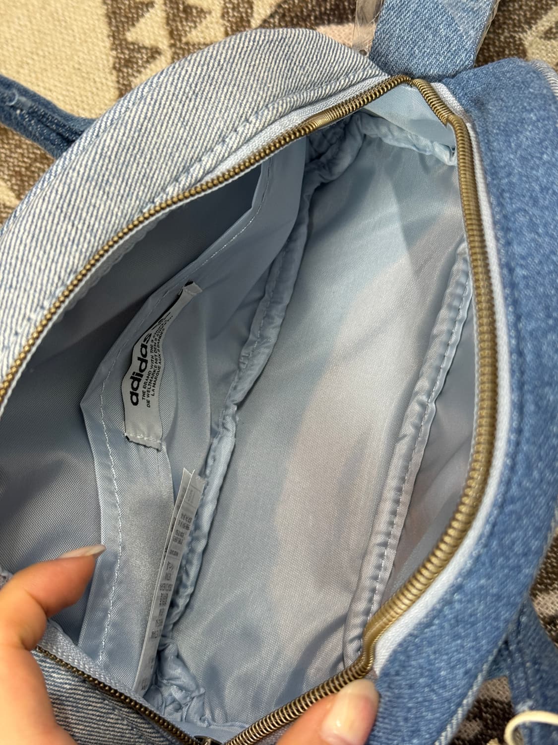 아디다스 x 크세니아 미니 볼링 백 데님 새상품 상품이미지5