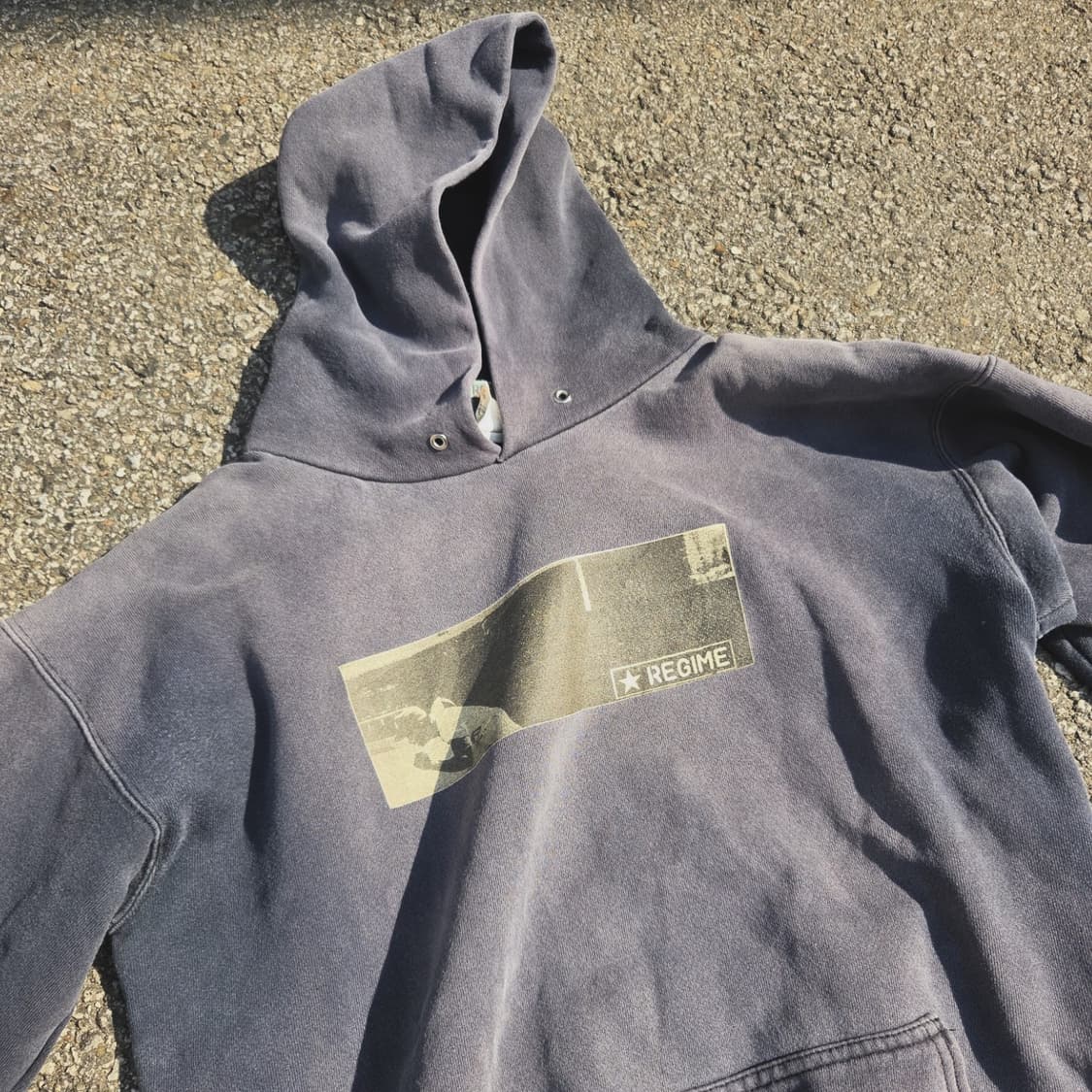 USA regime 선페이드 후드셔츠 상품이미지2
