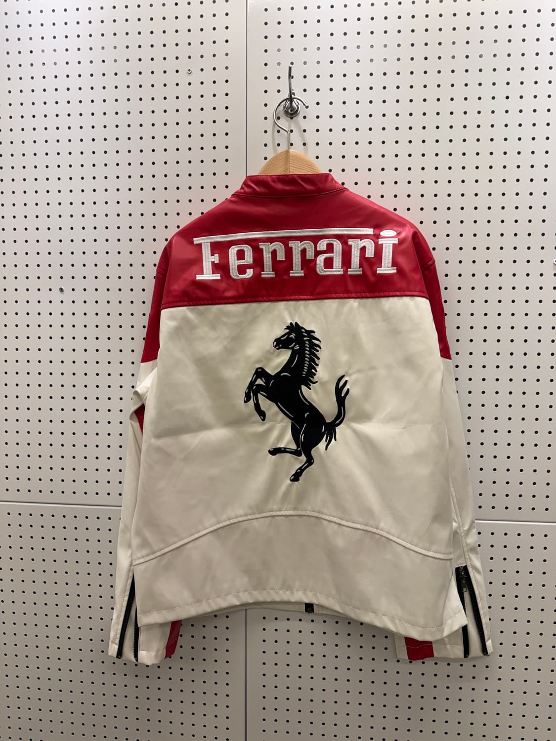 빈티지 페라리 빅로고 레이싱 레더 자켓 U310 상품이미지3