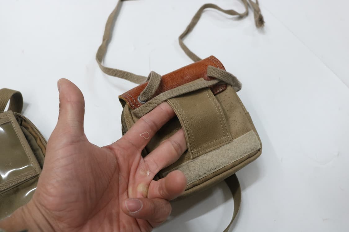  포터 3way 캔버스 레더 배색 크로스백 상품이미지9