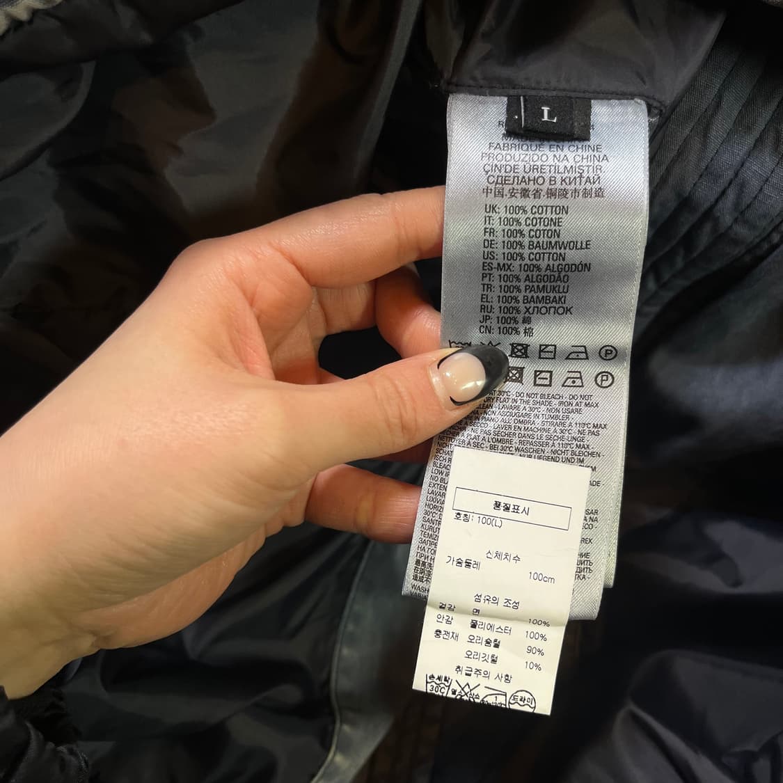 DIESEL 디젤 워시드 데님 덕다운 패딩 상품이미지5