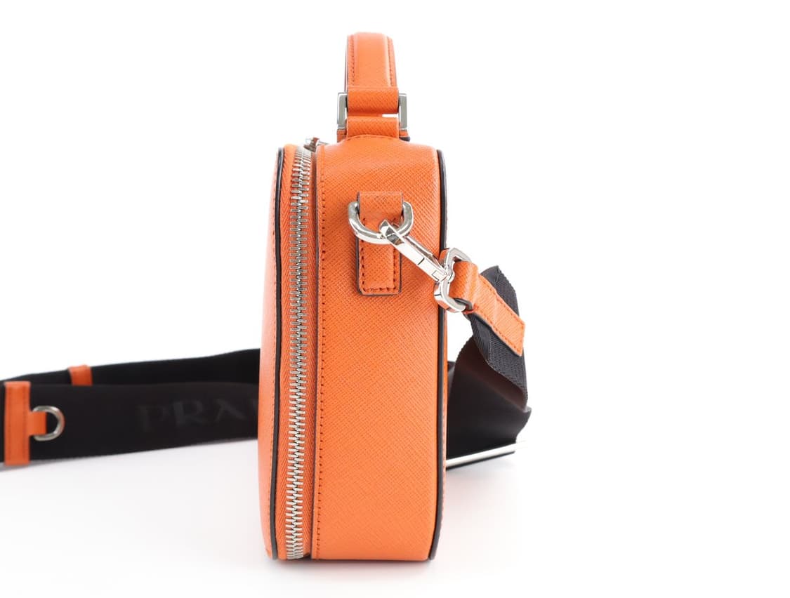 프라다 사피아노 레더 브리크 백 크로스백 파파야 상품이미지3