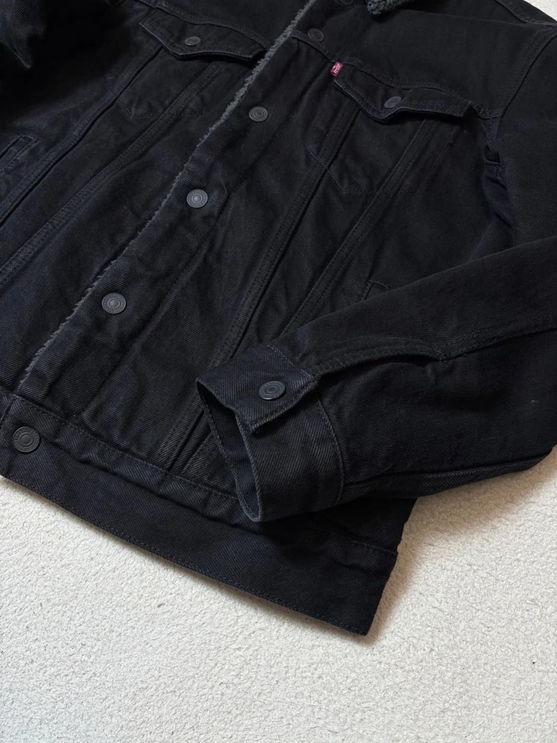 리바이스 00's 양털 워시드 데님 트러커 자켓 PN7934 상품이미지5