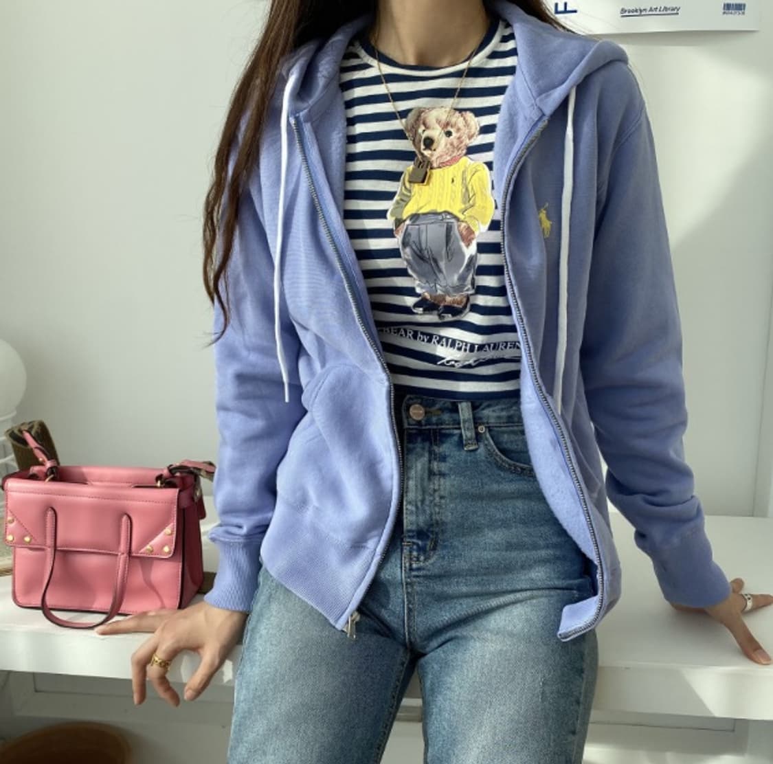 폴로랄프로렌 여성 후드집업 라벤더 상품이미지5