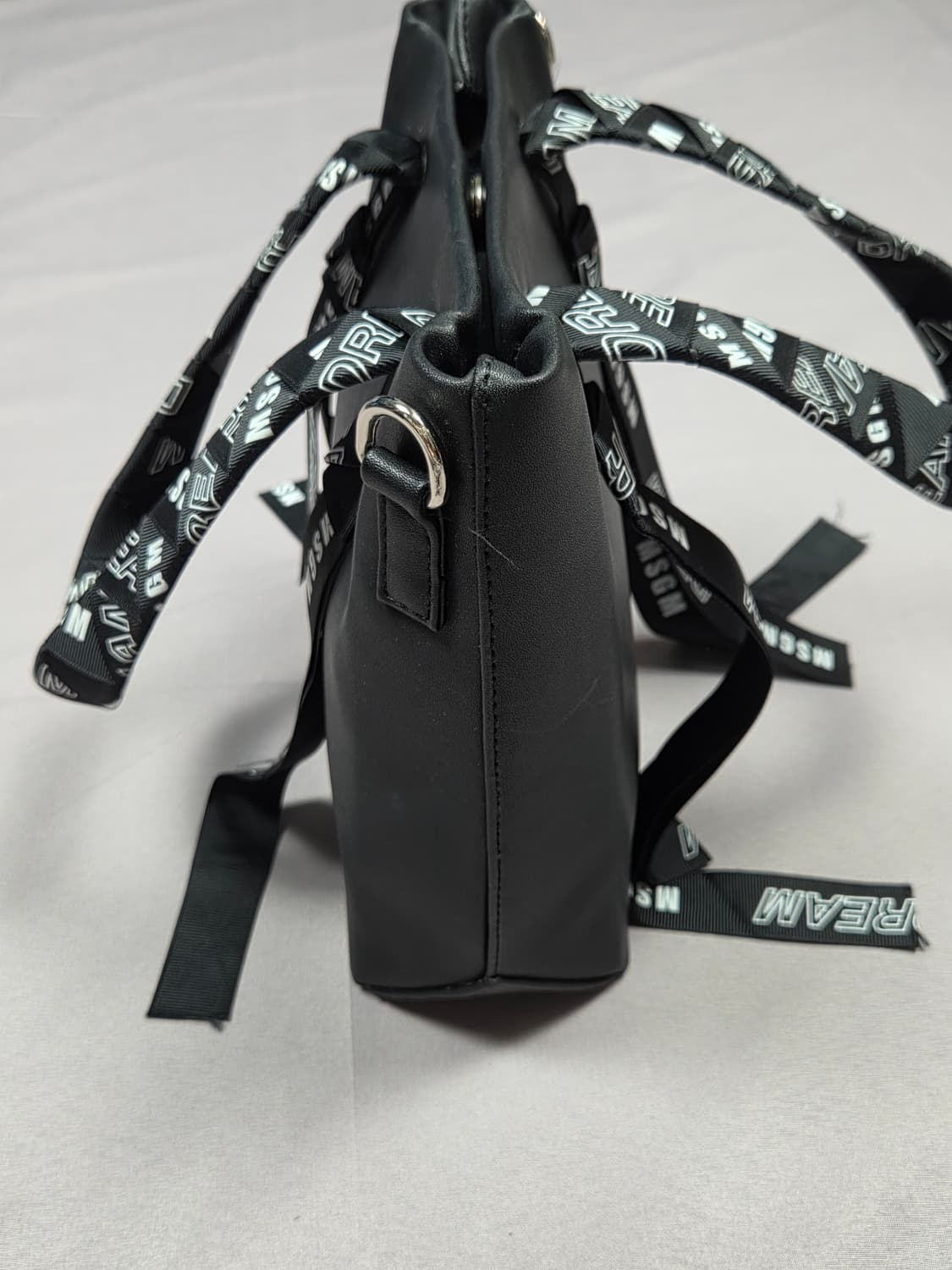 [MSGM] 드림 로고 레터링 스트랩 미니 토트백 | G00014 상품이미지3