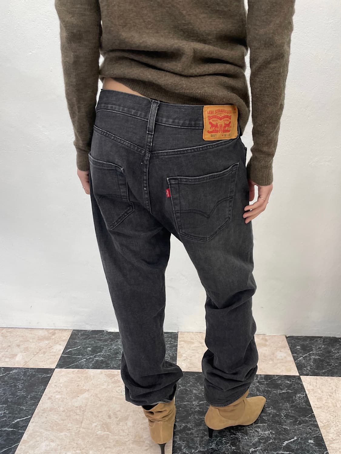 Levis 501 black denim pants 상품이미지2