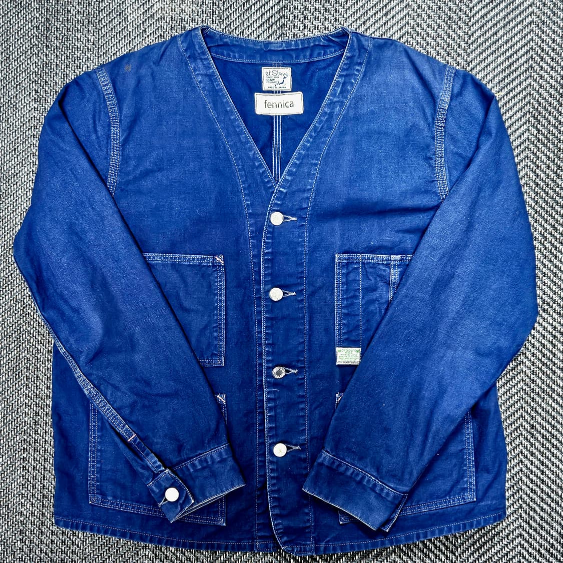오어슬로우x페니카 노카라 데님자켓 1사이즈 상품이미지1