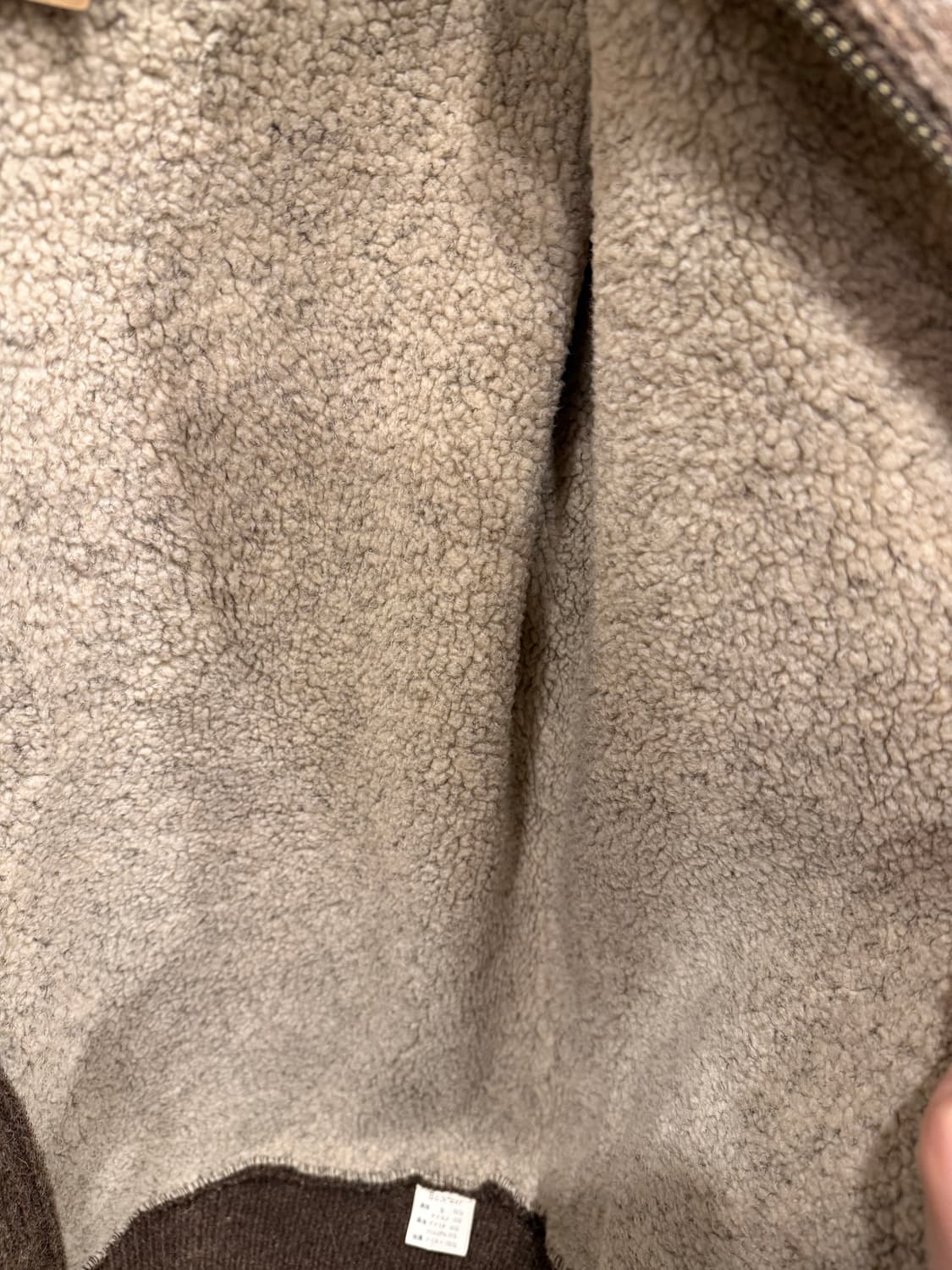 90s Bert Pulitzer 빈티지 쉐르파 울 보카시 니트 집업 상품이미지5