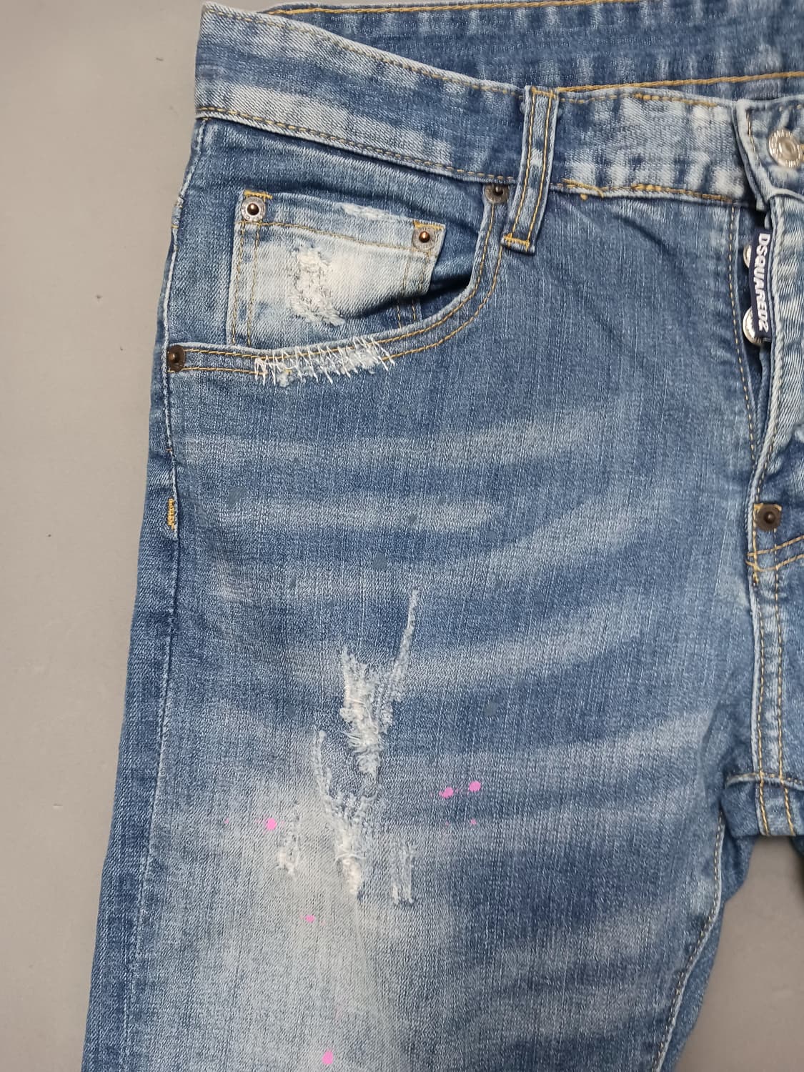 [30] 디스퀘어드2 핑크페인팅 쿨가이진 청바지 상품이미지2