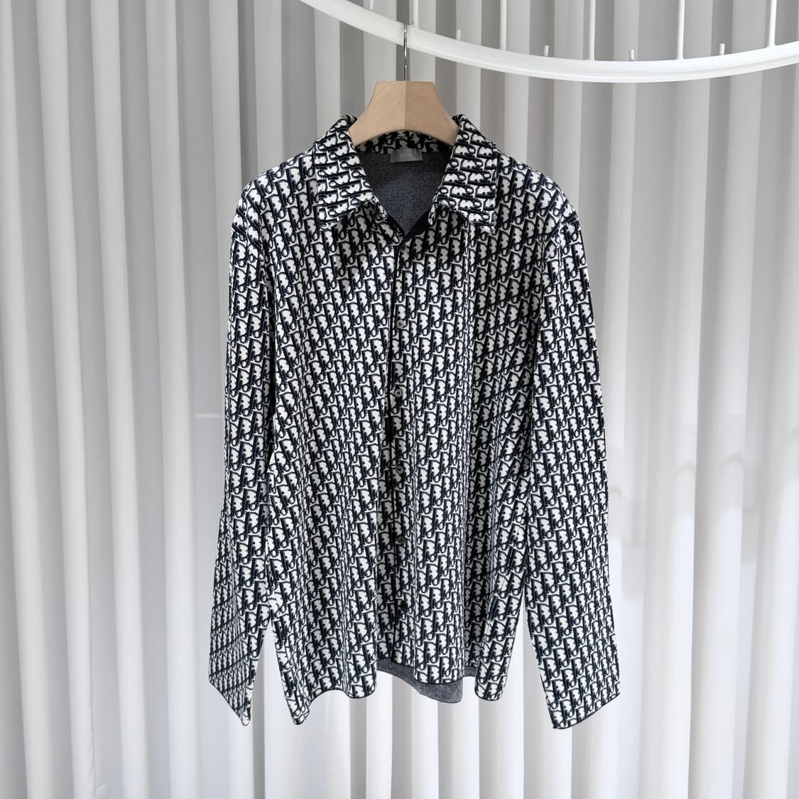 (A+/X3L) / 디올 오블리크 니트 오버 셔츠 상품이미지1