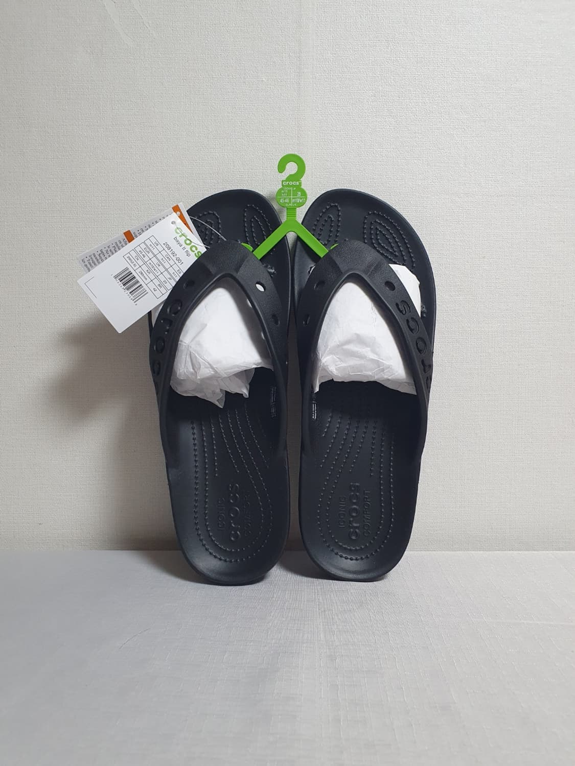 크록스 바야2 플립플랍 블랙 290mm 새상품 빅사이즈 쪼리 상품이미지2