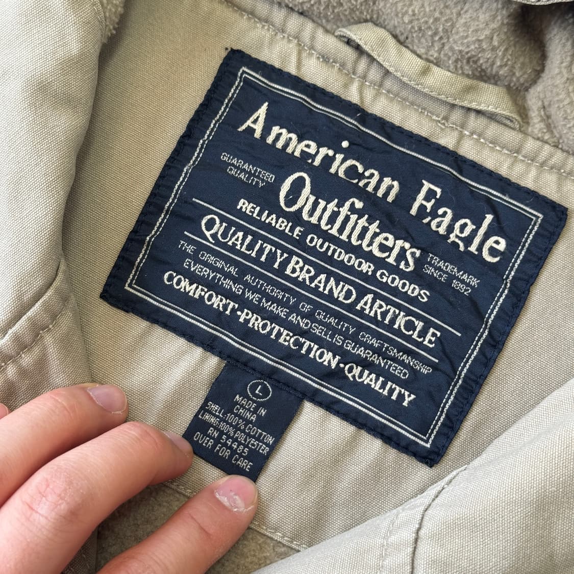 아메리칸이글 빈티지 usa 기모 코튼 야상 L 상품이미지5