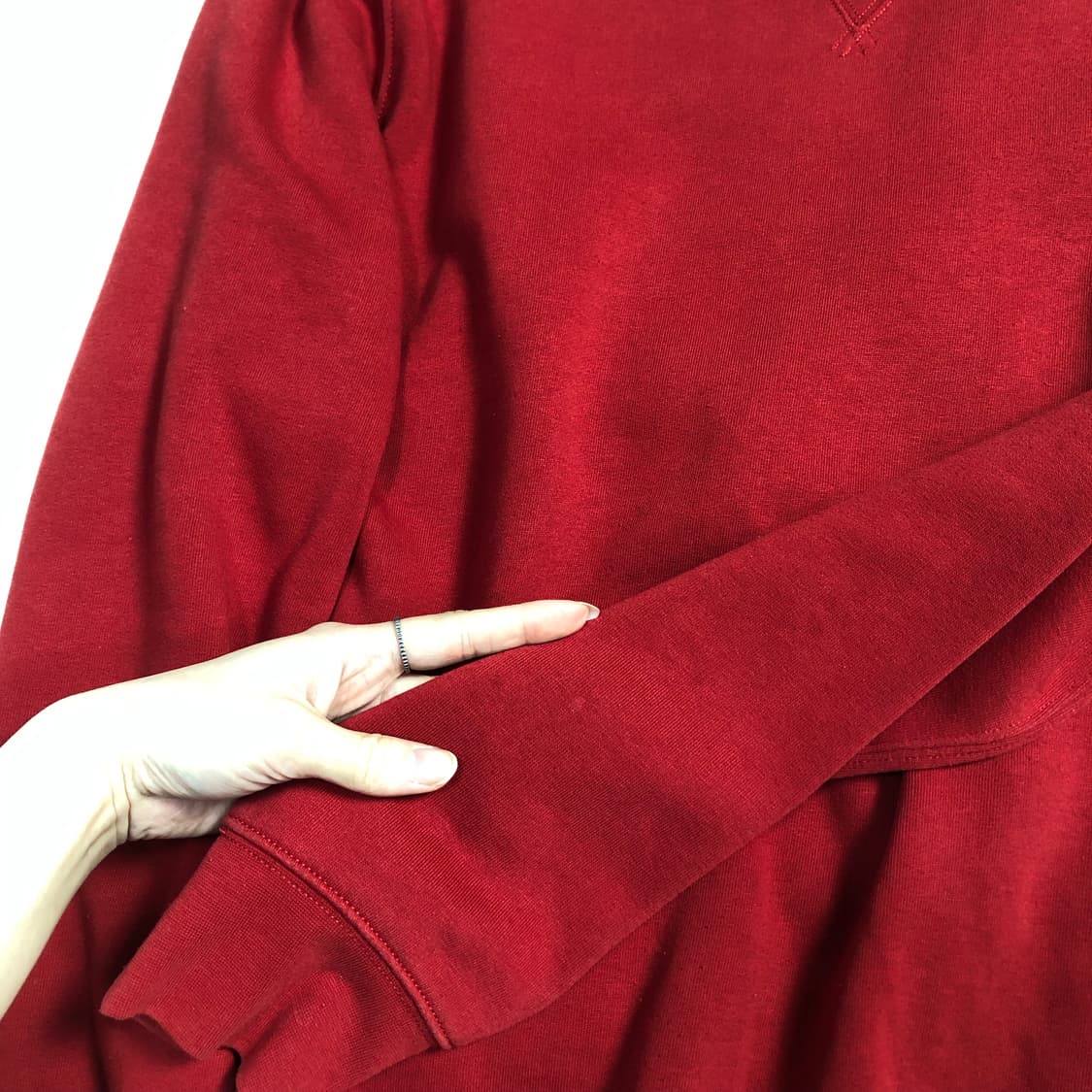 폴로 컬러풀 레드 맨투맨 상품이미지5