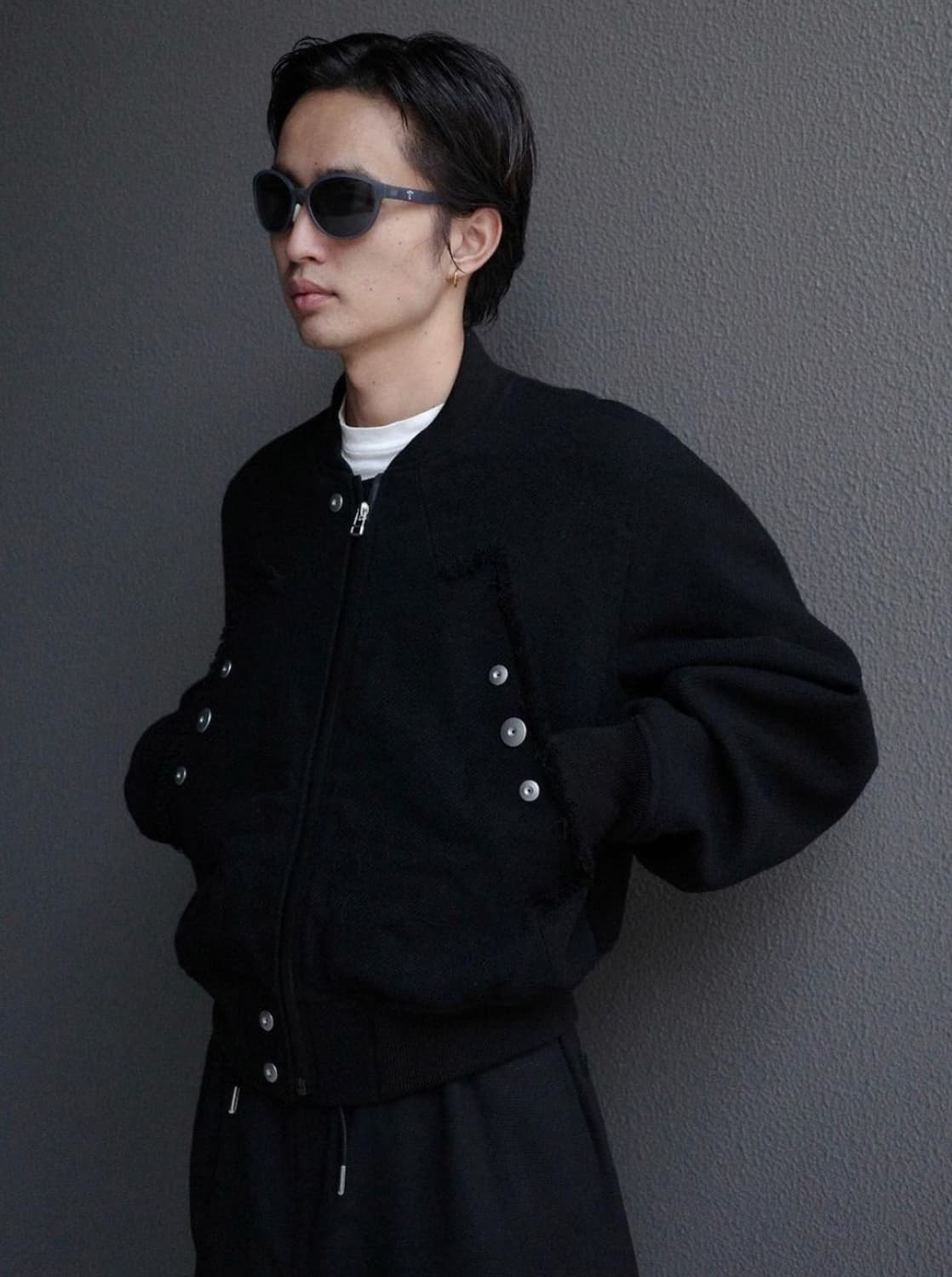 [48] omar afridi black bomber blouson 상품이미지1