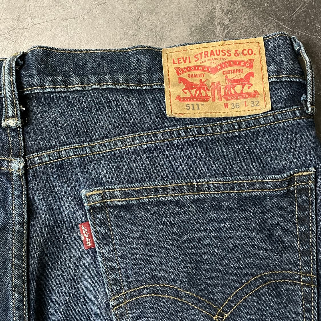 LEVI'S 리바이스511 슬림 스트레이트핏 코튼 데님 팬츠 A00682 상품이미지8