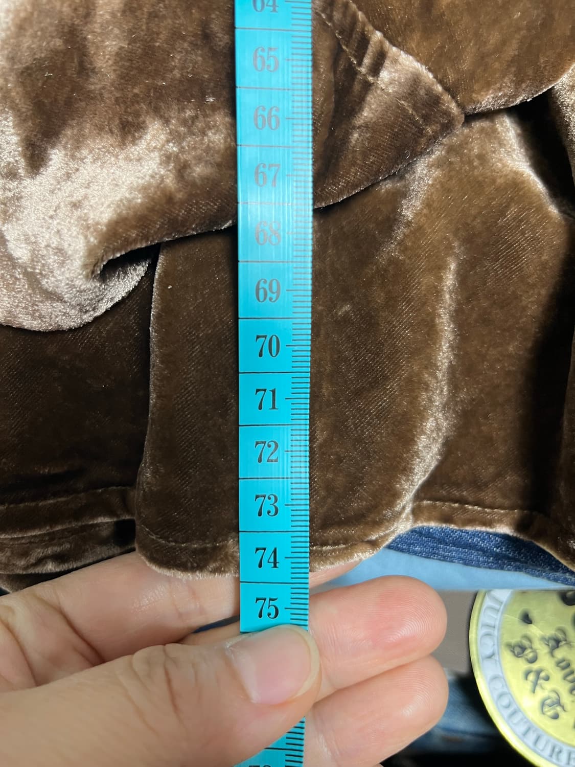 Earl Jean 얼진 벨벳 스커트 브라운 s 상품이미지4