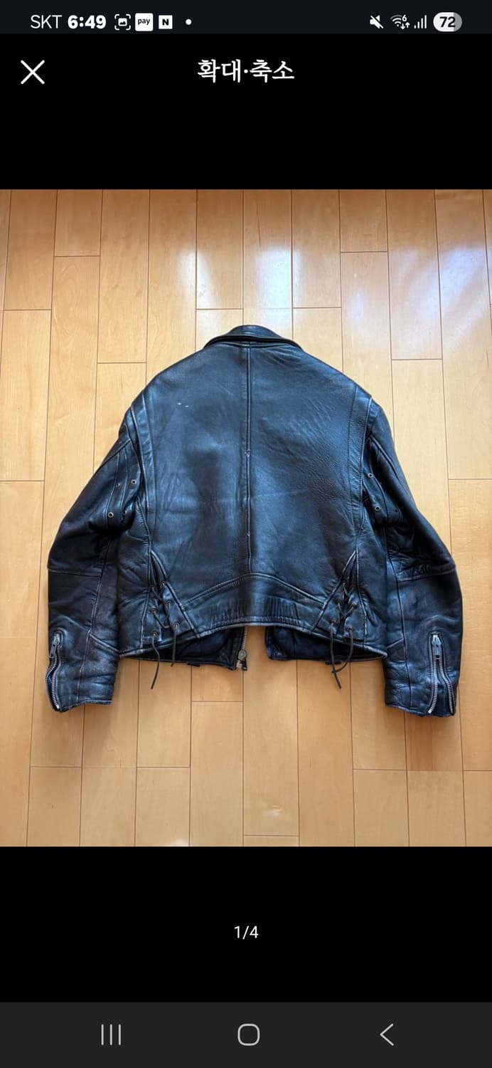 70s 레더 자켓 라이더자켓 상품이미지2