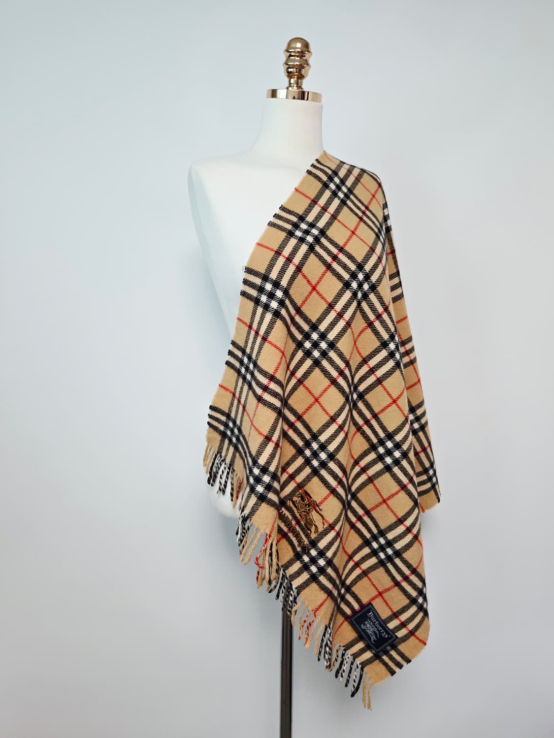 버버리 베이지 노바 체크 머플러 숄 블랭킷  상품이미지6