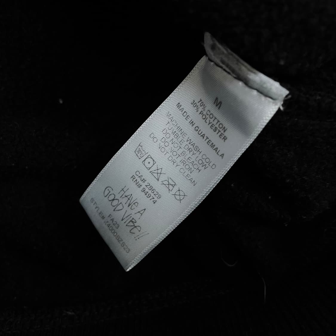 스투시 Stussy 베이직 로고 후드집업 블랙 상품이미지6