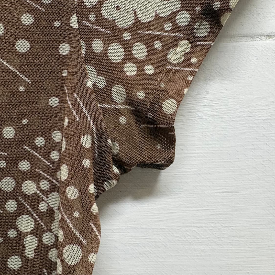 4298 SHIZUKA KOMURO 도트 시스루 탑 JPN 상품이미지2