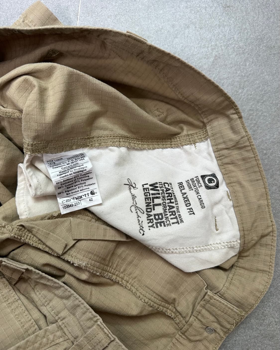 (허단54)칼하트 립스탑 반바지-M2141 상품이미지6