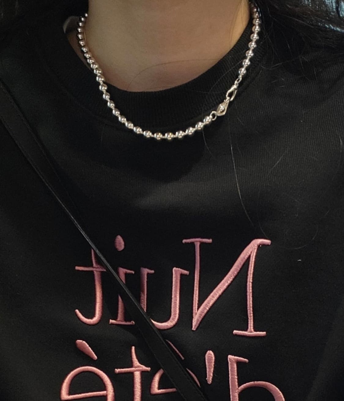 콜드프레임 에브리데이 실버 볼 목걸이 420mm 상품이미지5