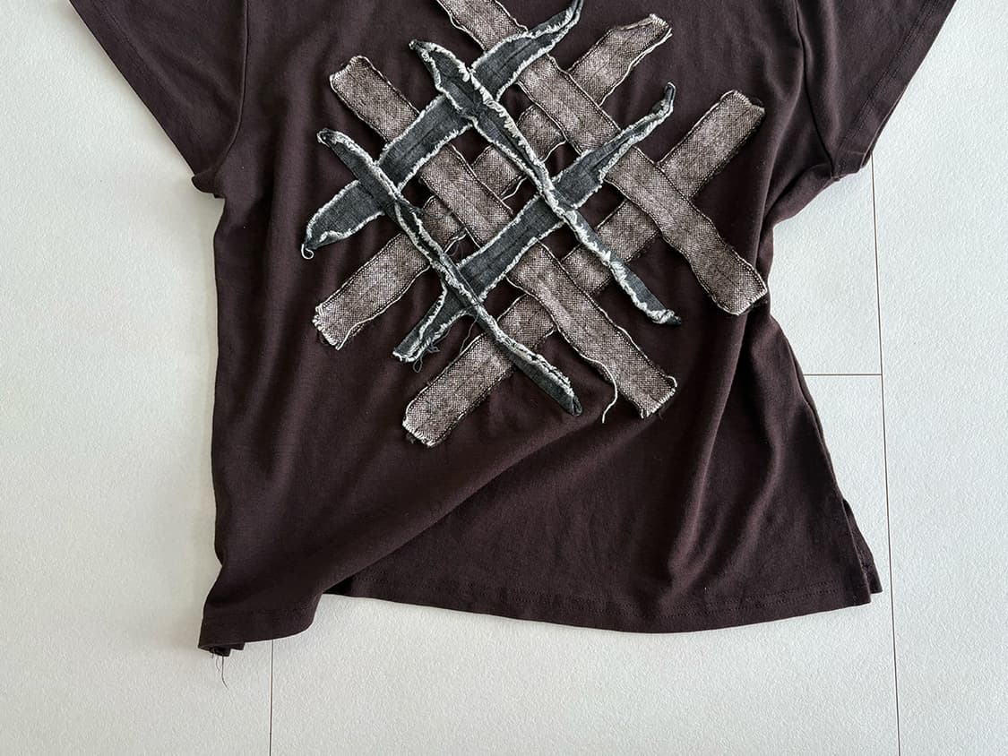 cross patch top 상품이미지2
