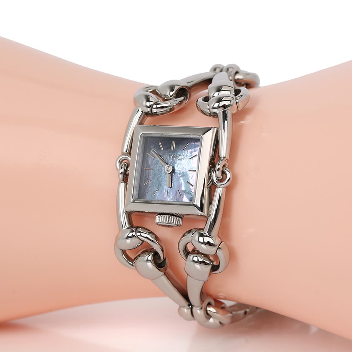 구찌 YA116502 시뇨리아 홀스빗 자개판 팔찌 시계 워치 상품이미지9