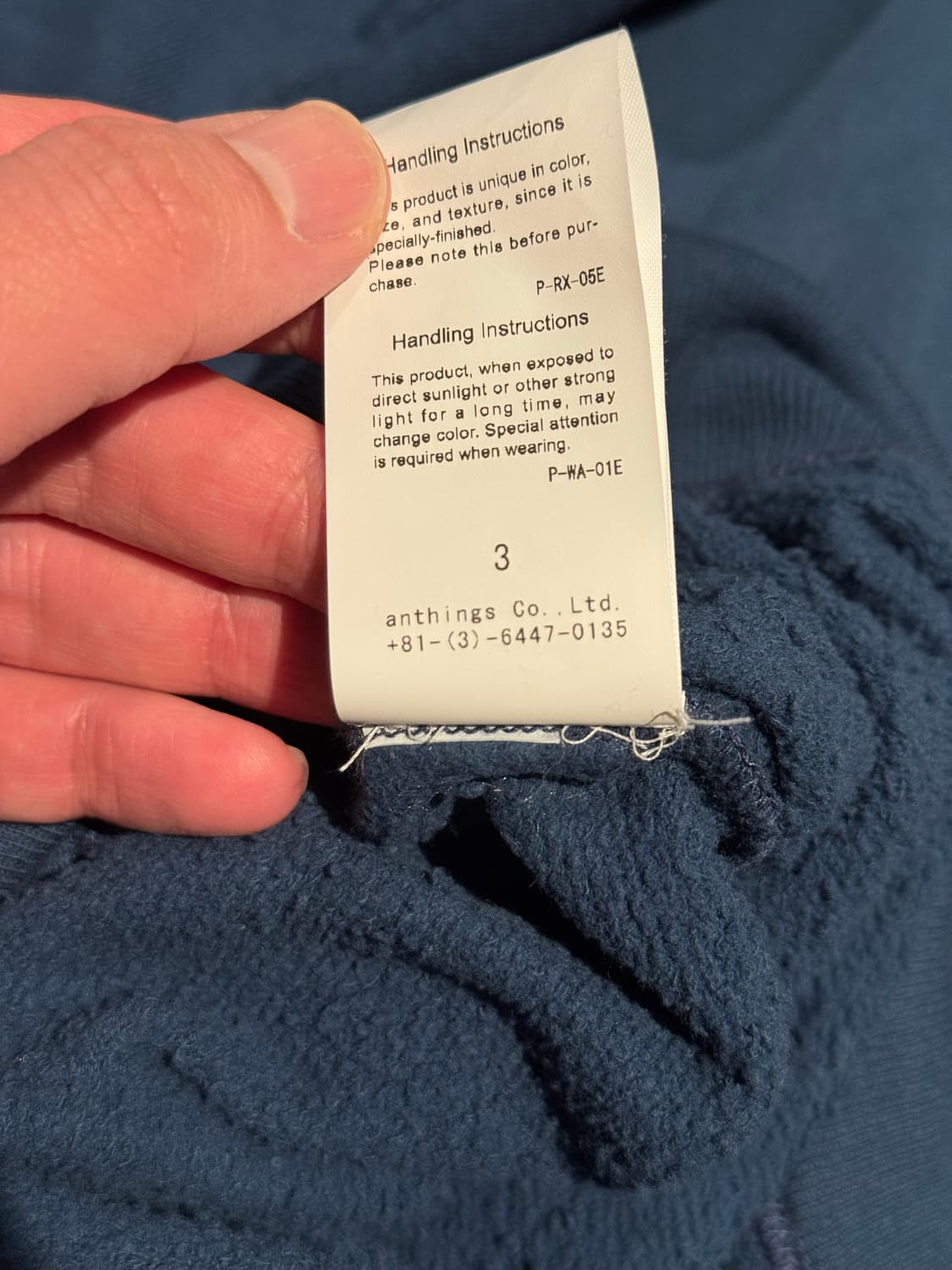 [3] 아프레쎄 26ss 라이트웨이트 빈티지 스웻 네이비 상품이미지6