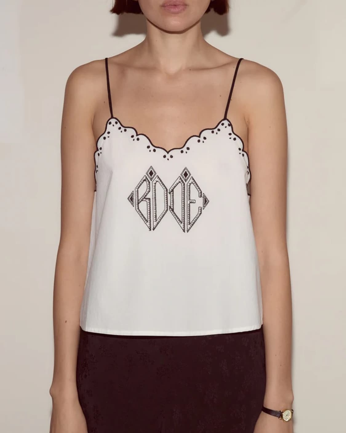 [XS]보디 BODE Diamond Monogram 슬리브리스 탑 상품이미지1