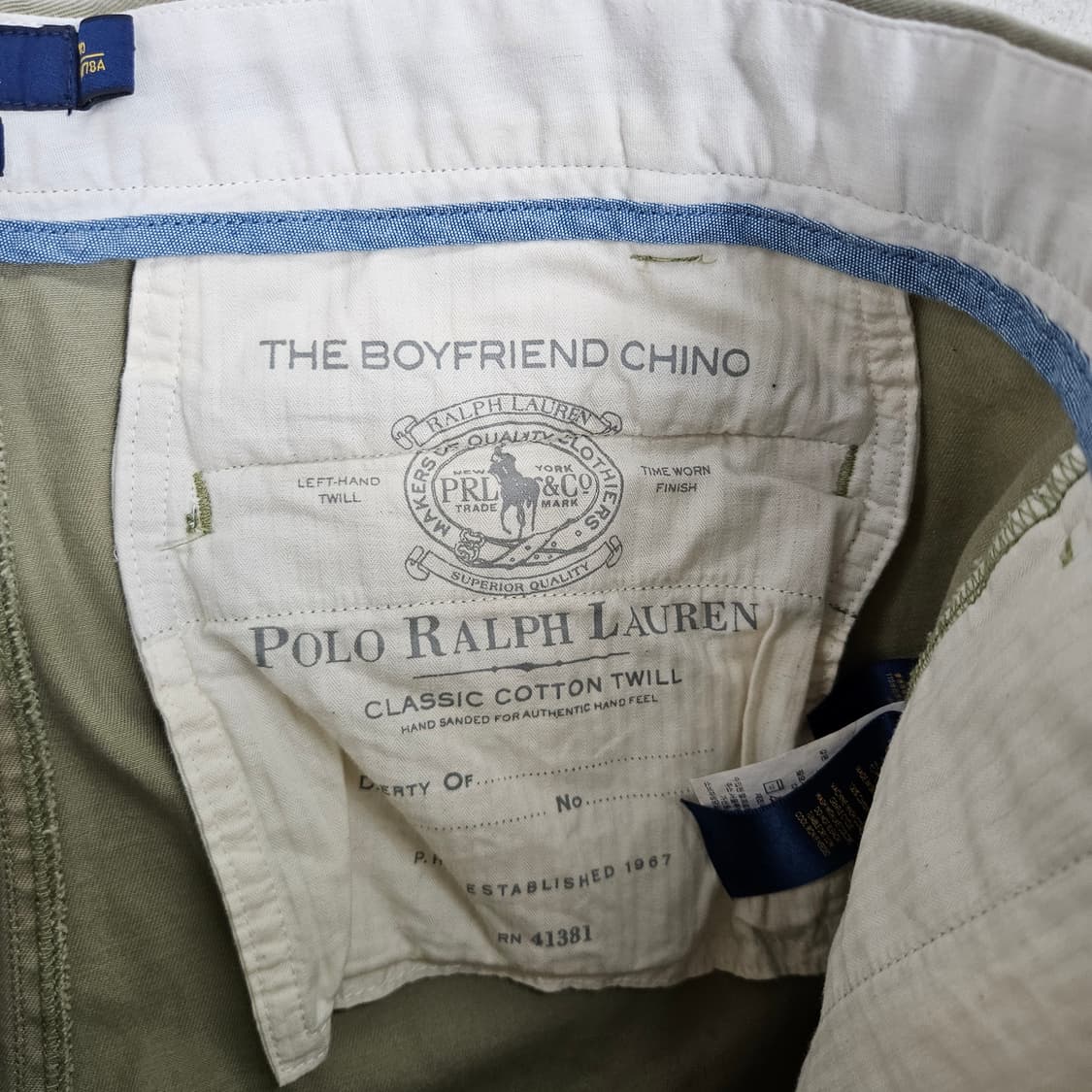 폴로 랄프 로렌 보이프렌드 치노 팬츠 10 상품이미지5