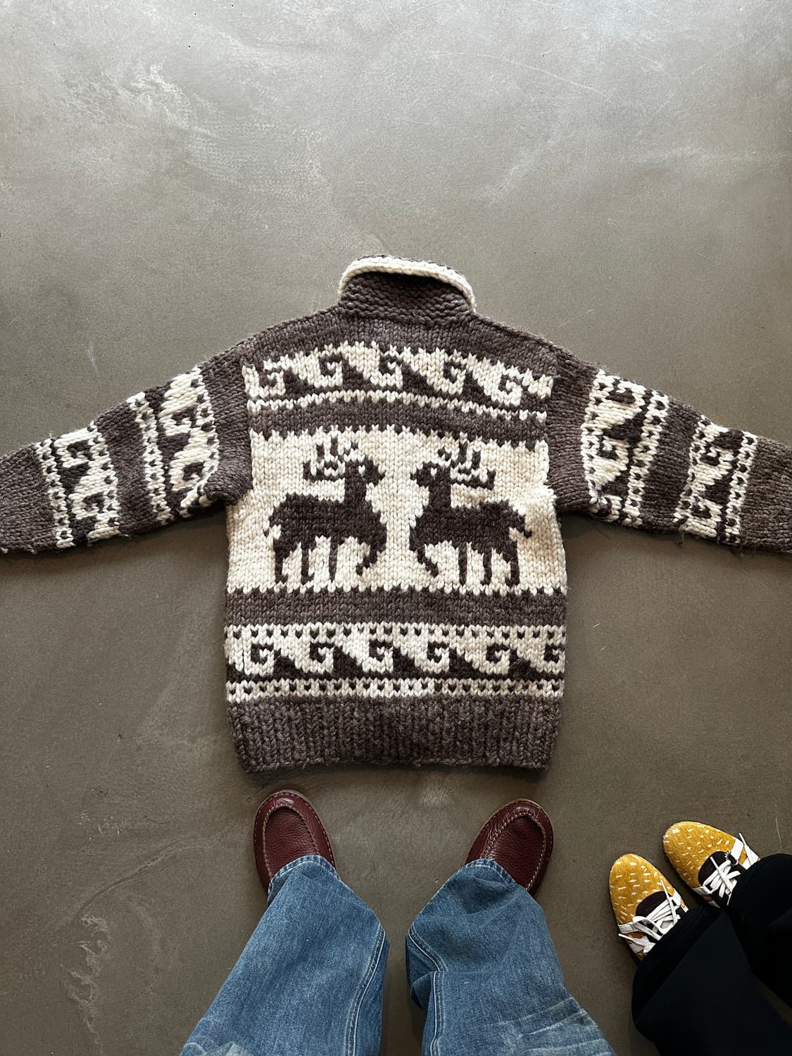 캐나다 코위찬 핸드니트 가디건  상품이미지3