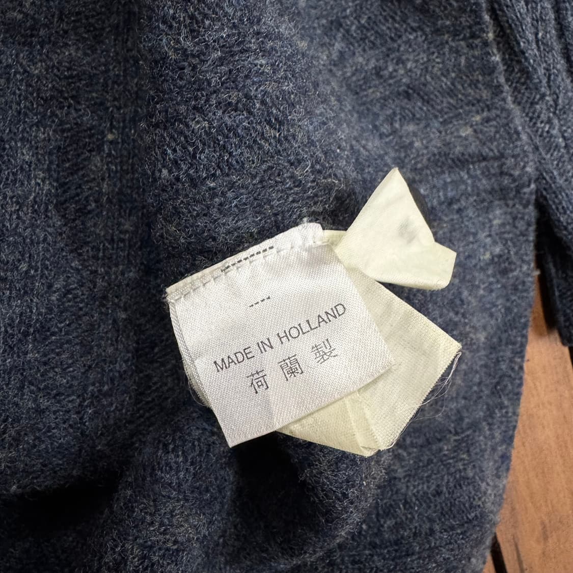 샌드위치 우먼스 Y2K 리브 니트 후드 가디건 made in HOLLAN 상품이미지5