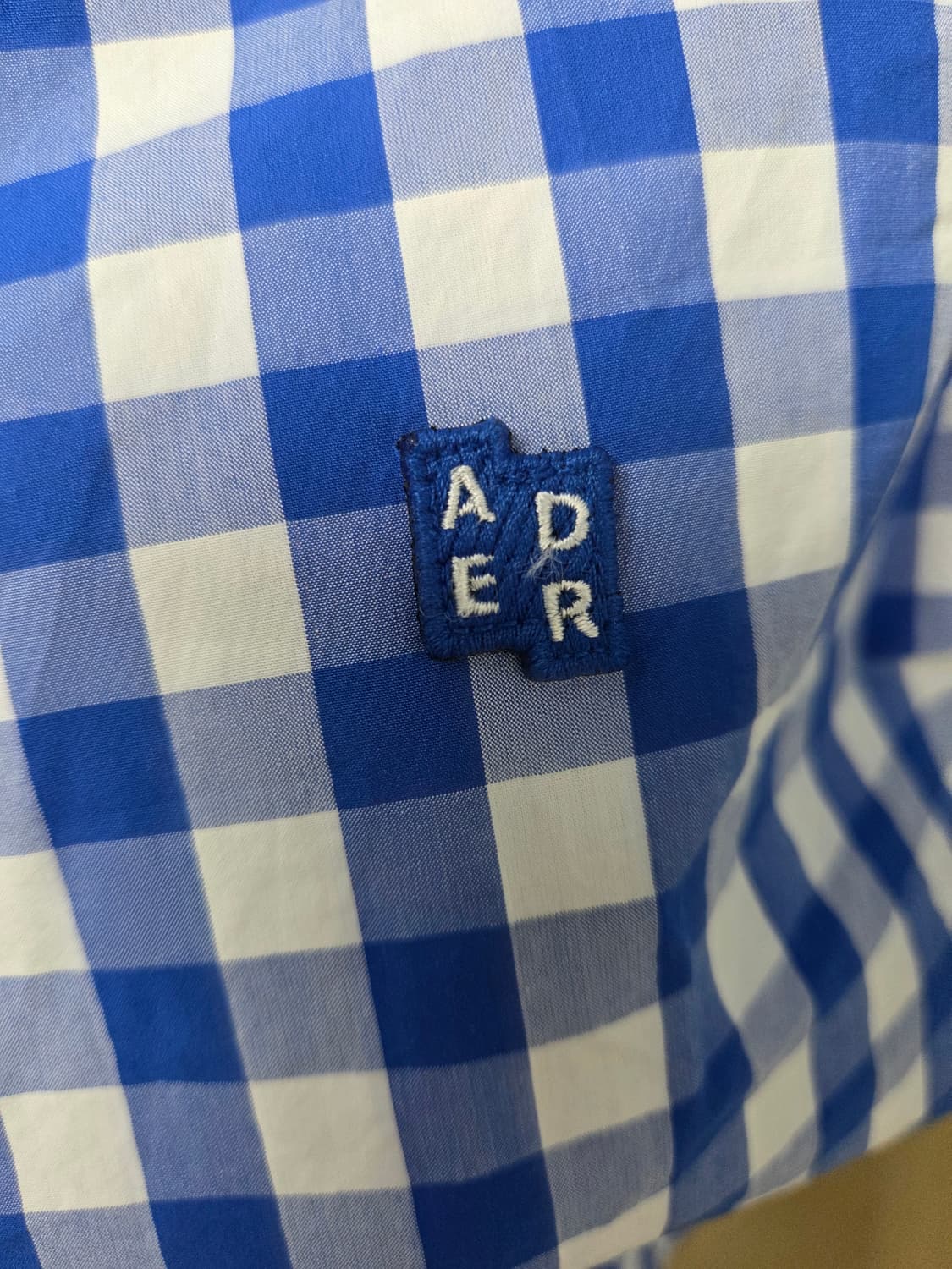 아더에러 블루 체크 셔츠 m 오버핏 상품이미지2