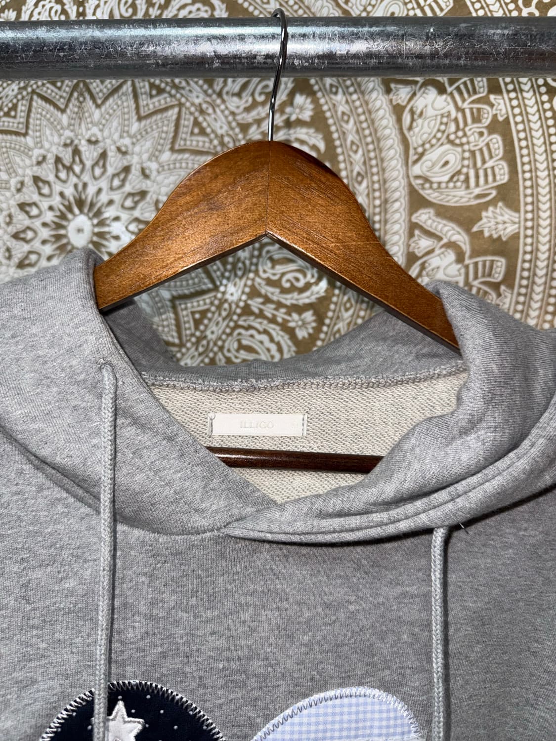 일리고 여성 하트패치 레이스 후드티  상품이미지5