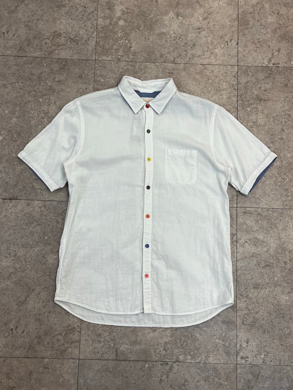 빔즈 반팔 셔츠 화이트 L #csz3469 상품이미지4