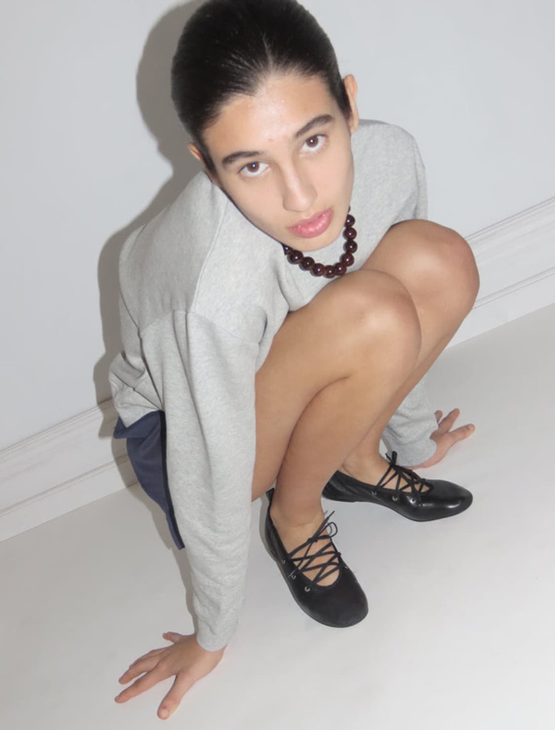 [37]팔로마울 Pina 레이스업 플랫슈즈/블랙 상품이미지3