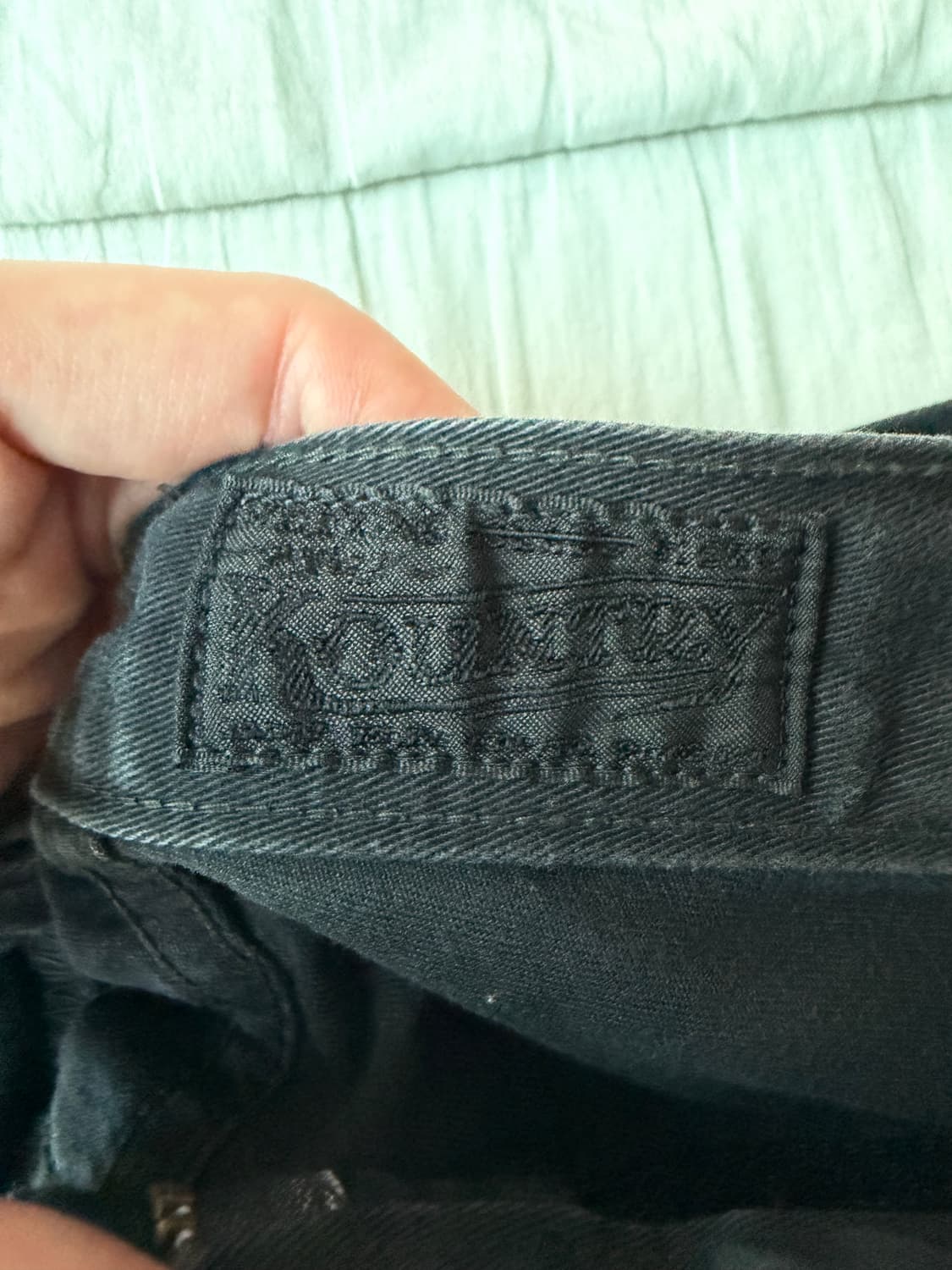 캐피탈 카츠라기 포트 배기 팬츠 블랙 상품이미지4