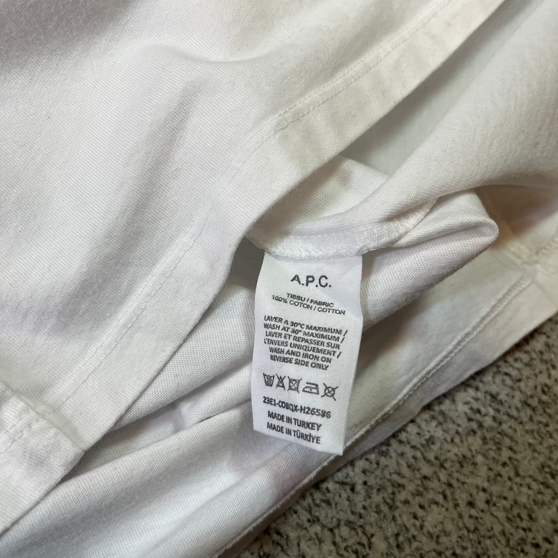  A.P.C. 아페쎄 빅로고 반팔 상품이미지4