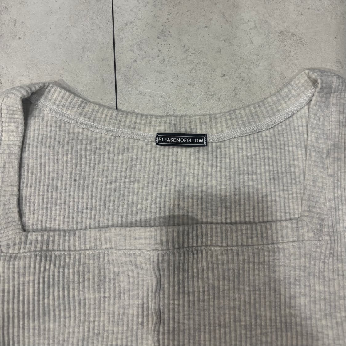 플리즈노팔로우) 구버전 바비탑 오트밀멜란지 F 상품이미지4