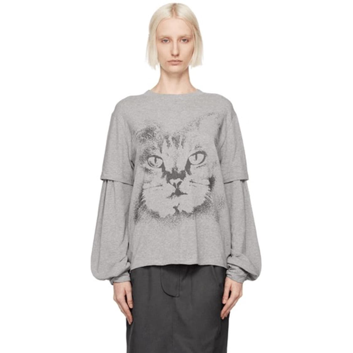 오픈yy/오픈 와이와이 그레이 캣 레이어드 티셔츠 구합니다 상품이미지1
