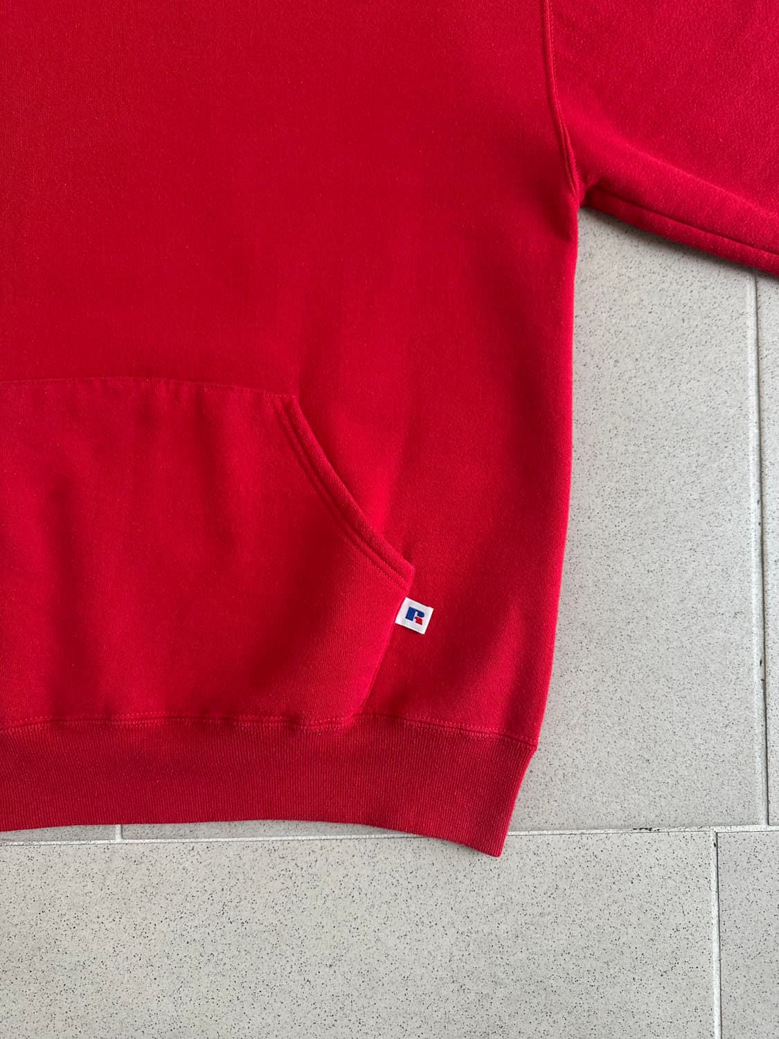 90s 빈티지 러셀 후드 레드 L USA 상품이미지3