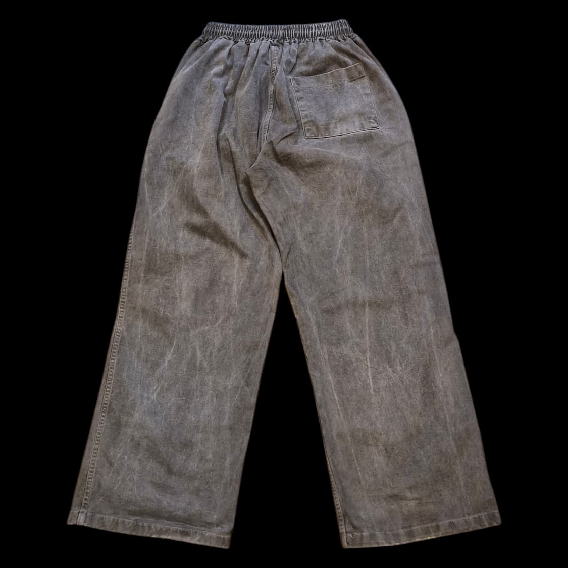 30인치 피그먼트워싱 면 새미와이드핏 밴딩팬츠 상품이미지2