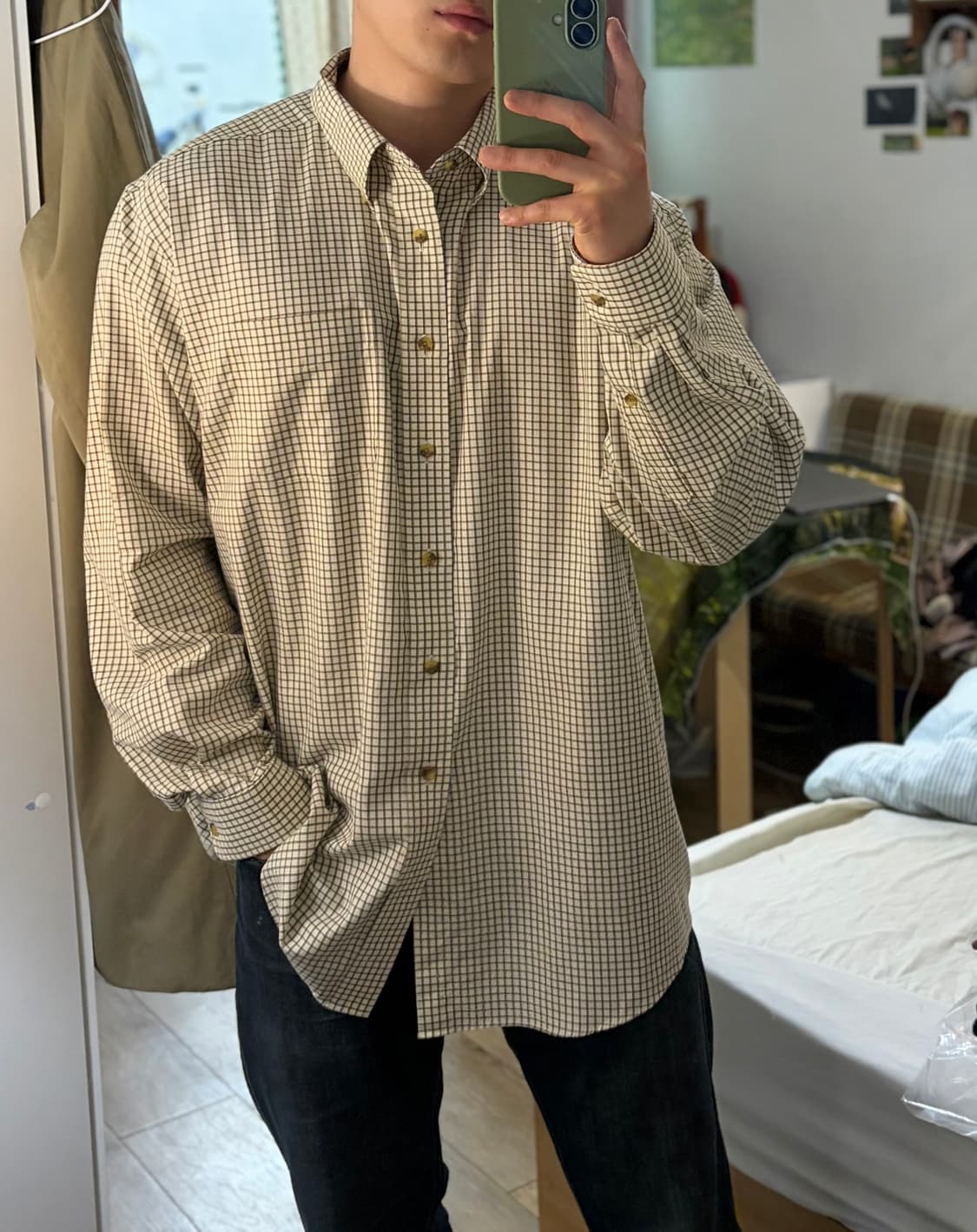 XL) 엘엘빈 체크셔츠 상품이미지7