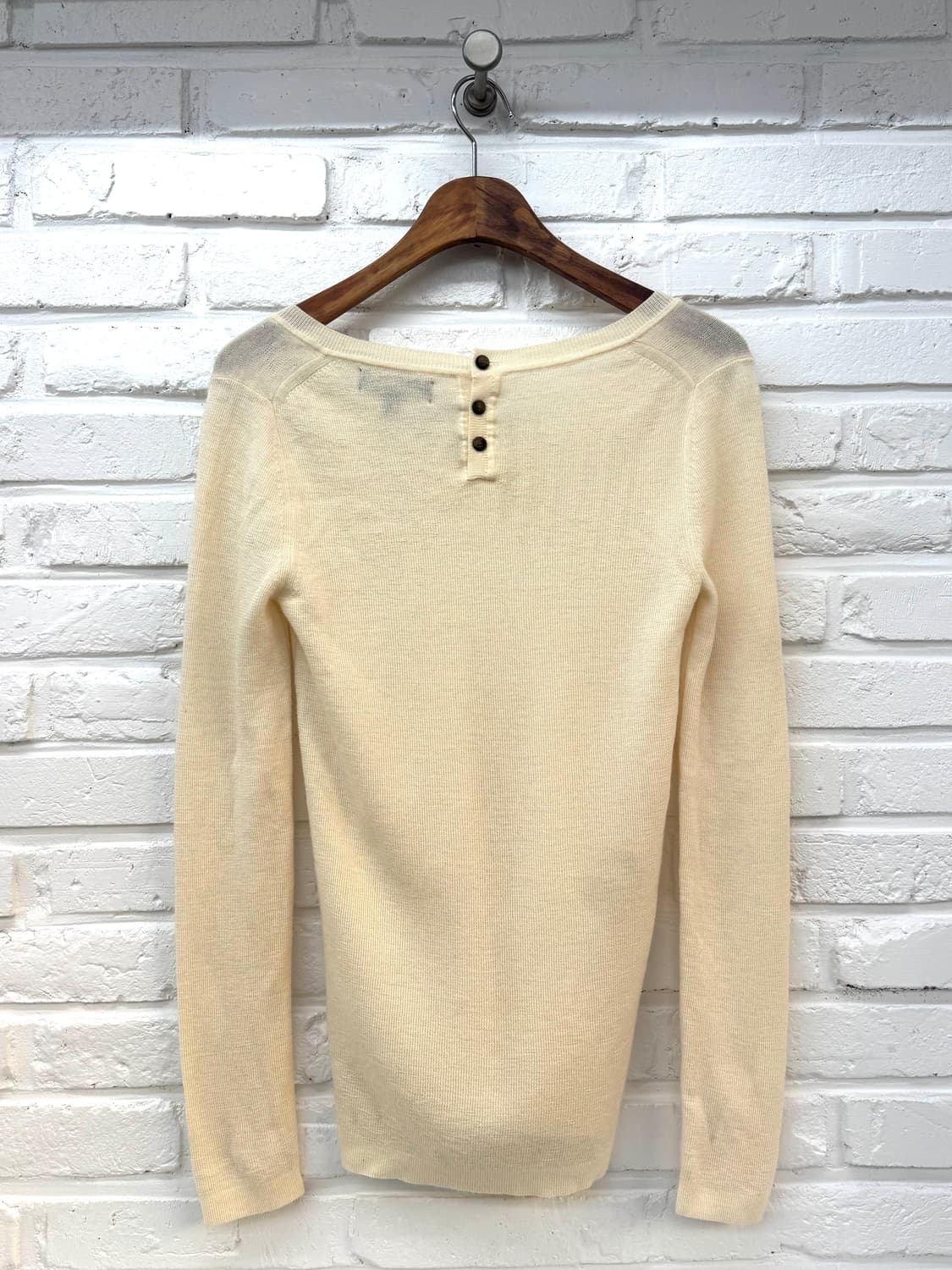 바나나리퍼블릭 아이보리 리버시블 울니트 상품이미지5