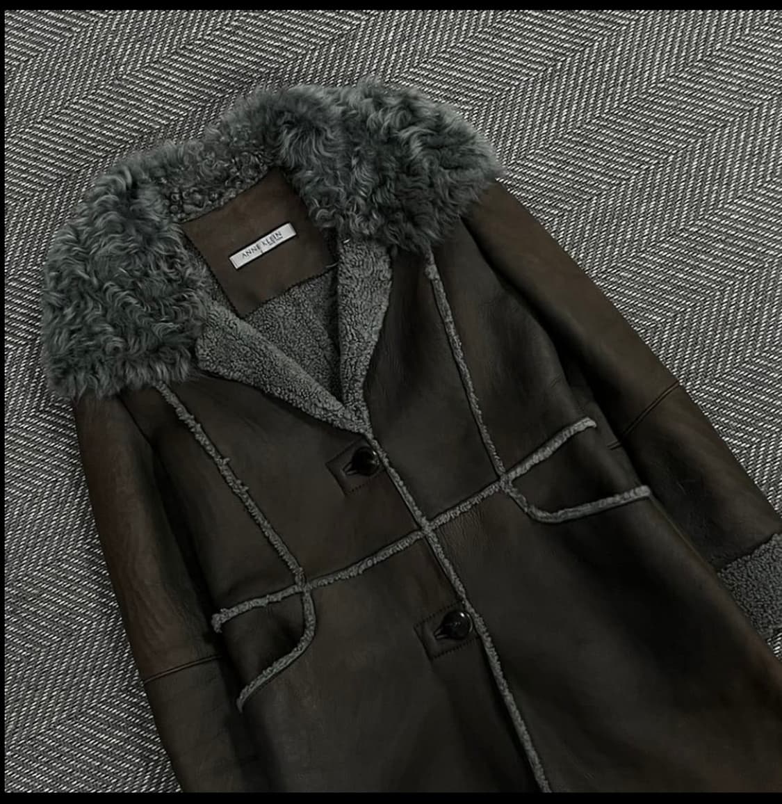 앤클라인 램스킨 양털 무스탕 v1089 상품이미지4